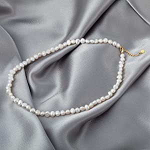 PEARLÉVA™ – Collier Choker en Perles Baroques Naturelles