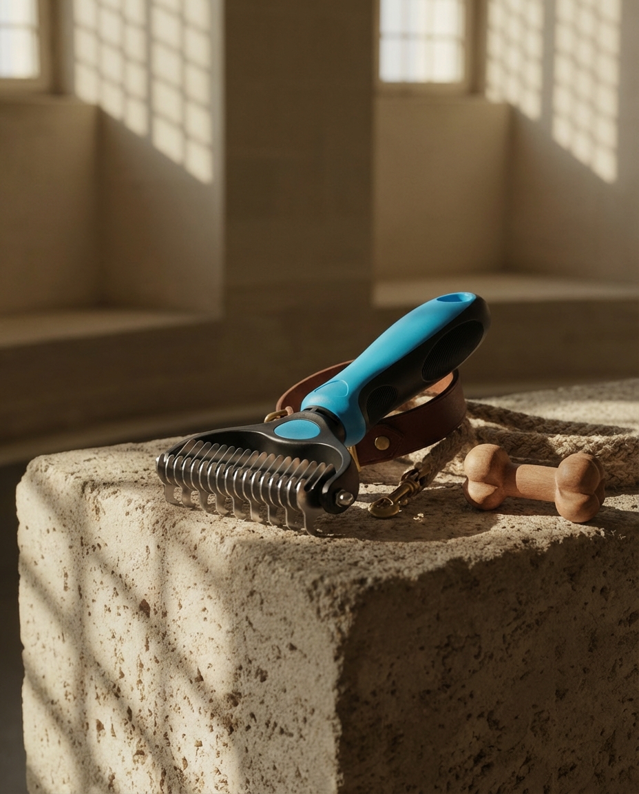 FURBLADE™ – Brosse 2-en-1 Anti-Mue & Coupe-Nœuds